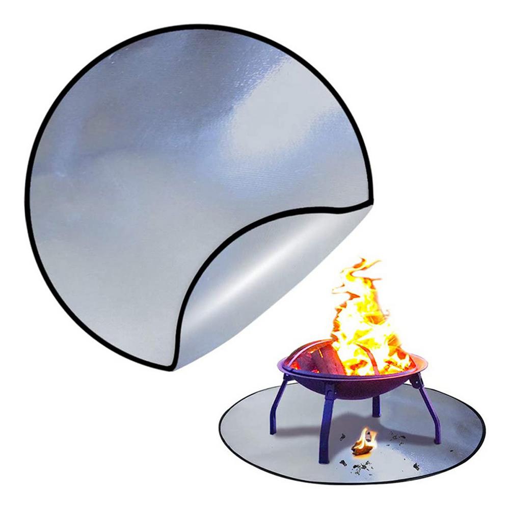 BBQ Feuerfeste matt Feuer Grube Pad Grill Spritzer Wärme Beständig Teppich Für Terrasse Hinterhof Boden draussen Rasen Abdeckung Für Deck