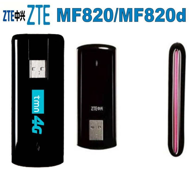 ZTE MF820/MF820d 4G LTE 1800/2100/2600 MHz 100 mb/s modem USB z najlepszą ceną