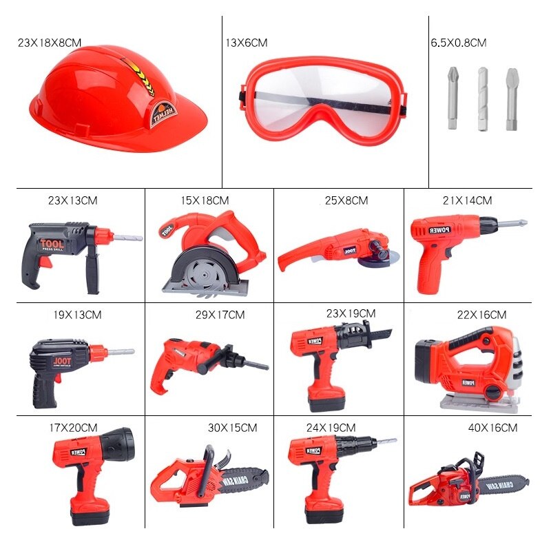 Coffret d&#39;outils de réparation pour enfants, maison de jeu, jouet, perceuse électrique, scie à écrou, outil de Simulation, Puzzle pour garçon