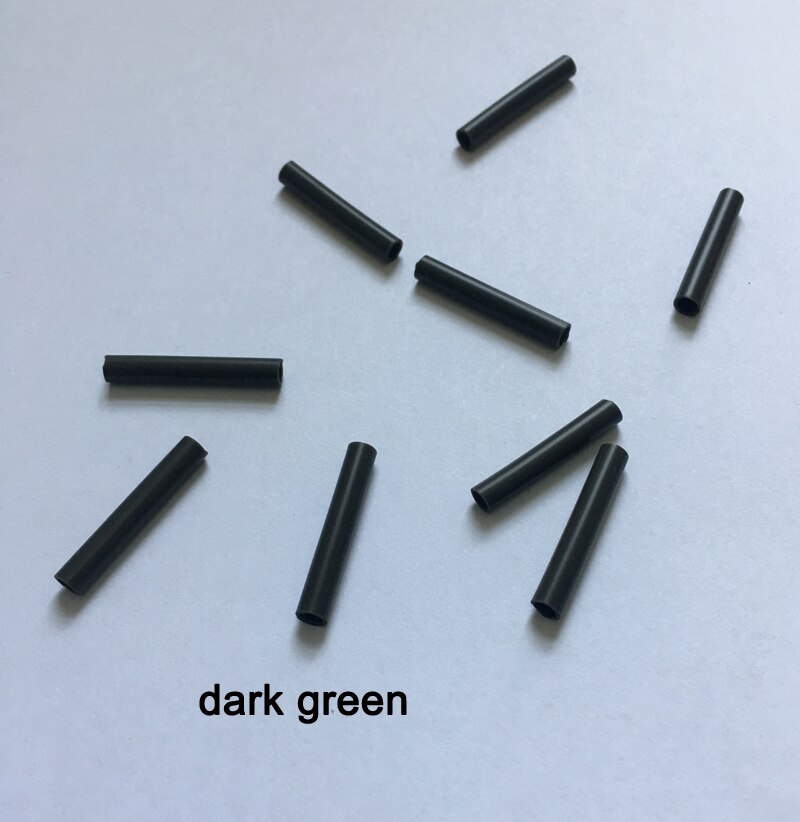 100 X Silicone Sleeves for Carp Fishings - Silicone Tube for Fishings- Brown / Dark Green Carp Fishing Accessories
