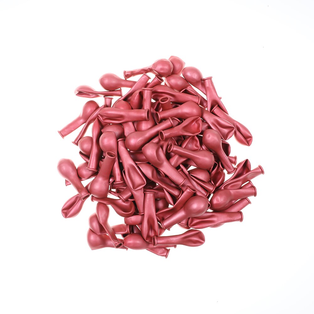 50 Stuks 5/10 Inch Metalen Latex Ballonnen Pearl Chrome Metallic Helium Globos Opblaasbare Lucht Ballen Bruiloft Verjaardag Party Decoraties: rose / 5 inch