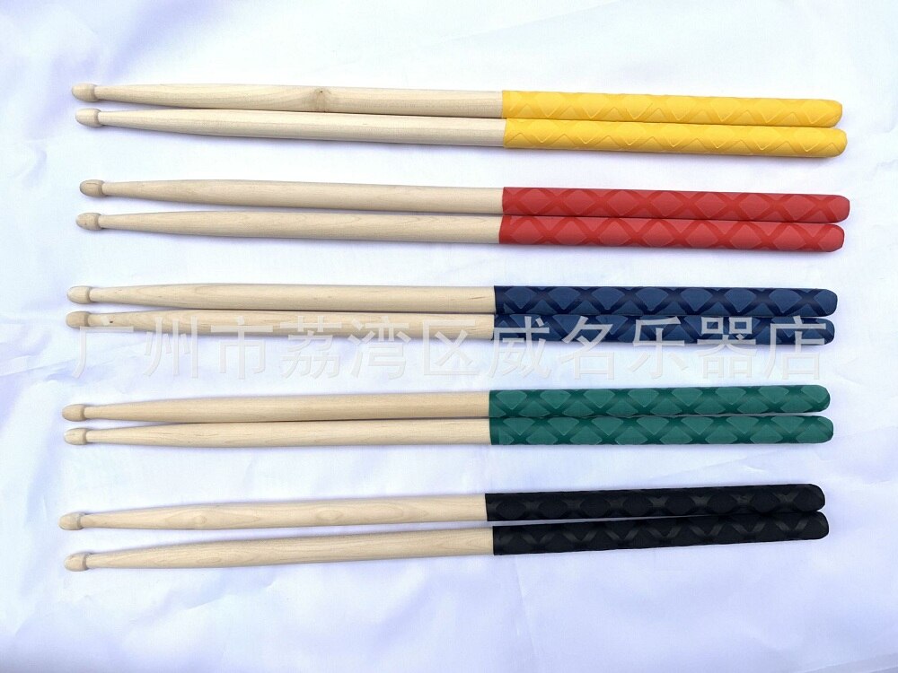 1 Pair Drum Stick Grips Anti-slip Drumsticks Percussion Drum Stick Musical Part Accessories