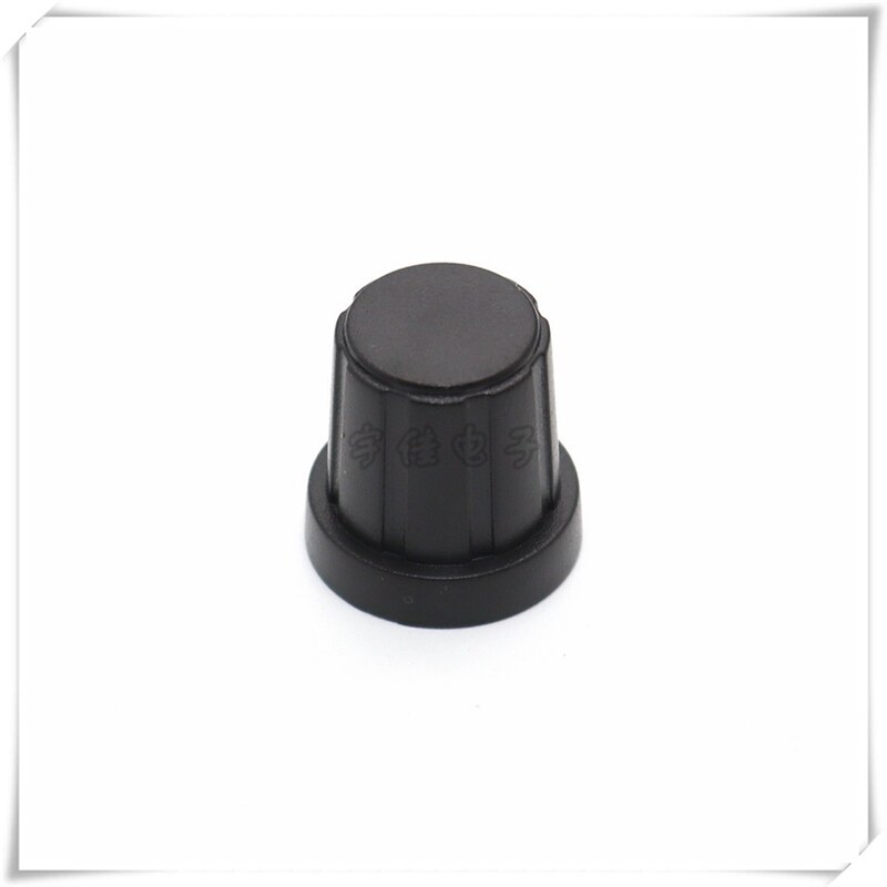 10 Piece 19 * 19mm black plastic knob half handle D-shaped inner hole 6mm potentiometer switch adjustment plastic knob