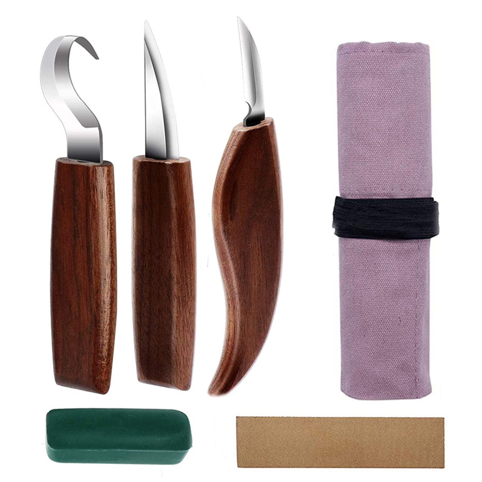 Wood Carving Knife Set Wood Chisel Sharp-edged Engraving Wood Cutter For DIY Household Woodworking Crafts Carving Tools: 5pcs