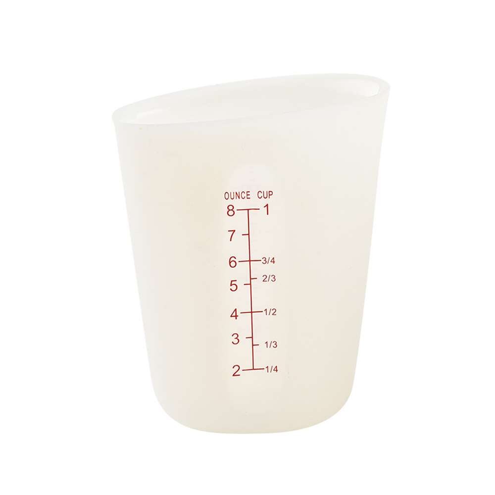 250/500Ml Siliconen Maatbeker Flexibele Chocolade Boter Meel Cups Keuken Meet Cup Bakken Tools Accessoires: 250ML 1PCS