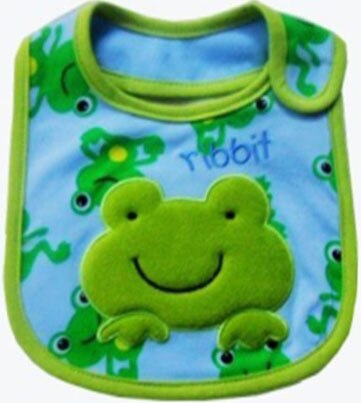 Baby Slabbetjes Leuke Cartoon Patroon Peuter Baby Waterdichte Speeksel Handdoek Katoen Fit 0-3 Jaar Oude Baby Burp Doeken voeden: Frog
