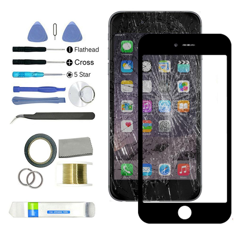Touch Screen Glas Voor Iphone 6 6S 7 8 Plus Panel Voor Outer Glas Lens Onderdelen Vervanging