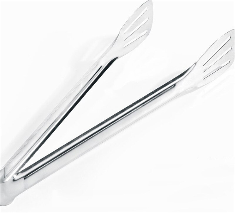 Serveringstænger rustfrit stål klip mad tang grill salat brød tilbehør klip køkken madlavningsværktøj brød mini grillværktøj