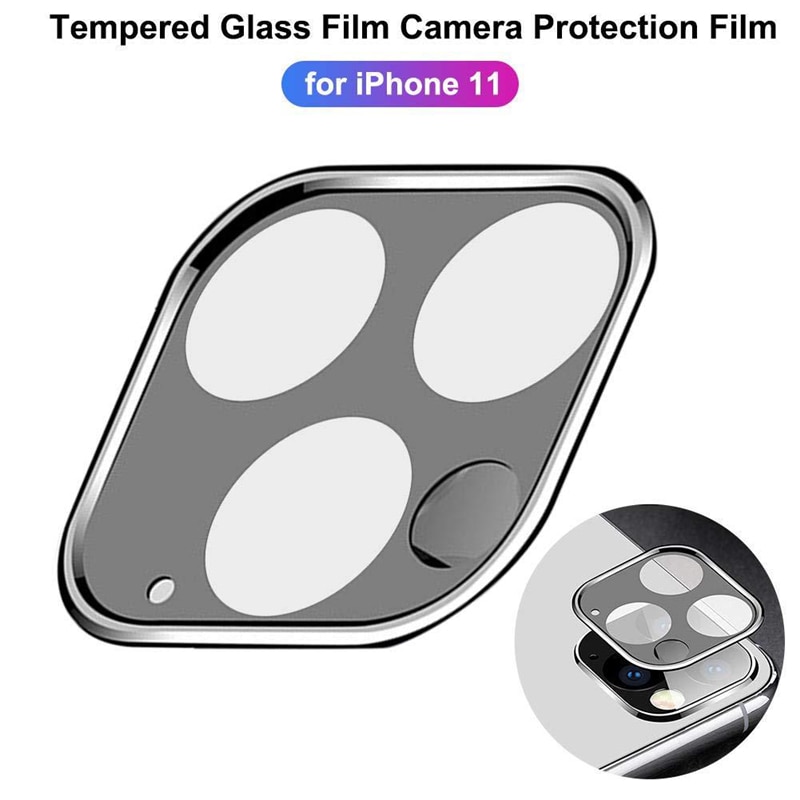 Metall Rahmen Glas Objektiv Protector für IPhone 11 Pro Max 11Pro Handy Kamera Zurück Objektiv Stoßstange Webcam Abdeckung zubehör