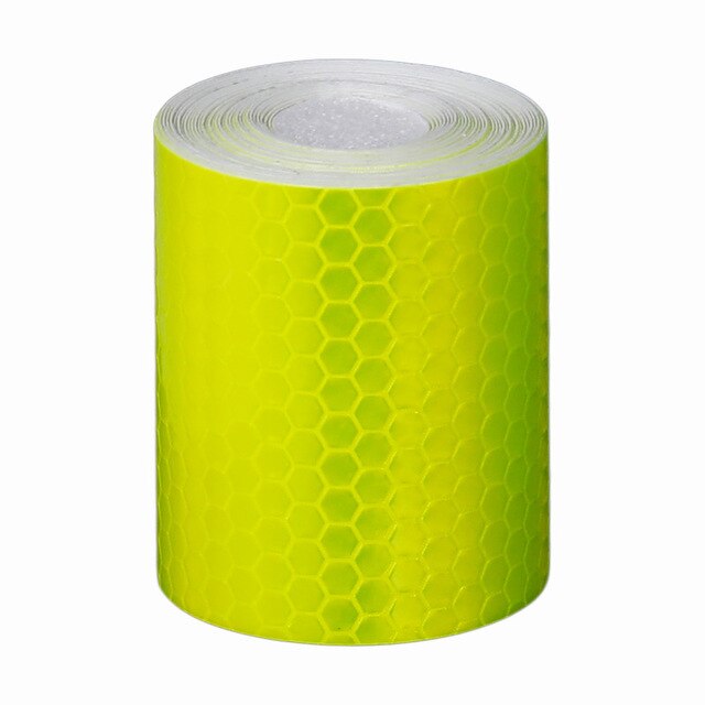 Fahrrad Reflektierende Aufkleber 3M * 5CM Licht Empfindliche Gerade Streifen Reflektor Visuelle Warnung Figments Safe Fahrrad Radfahren Zubehör: Gelb