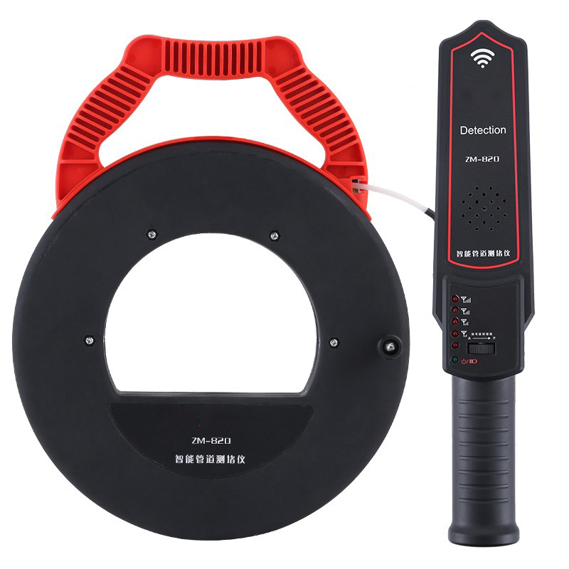 Wall PVC Iron Pipe Blockage Detector Rechargeable Pipeline Blocking Tester Pipeline Clogging Locating Instrument Pinpointer 220V