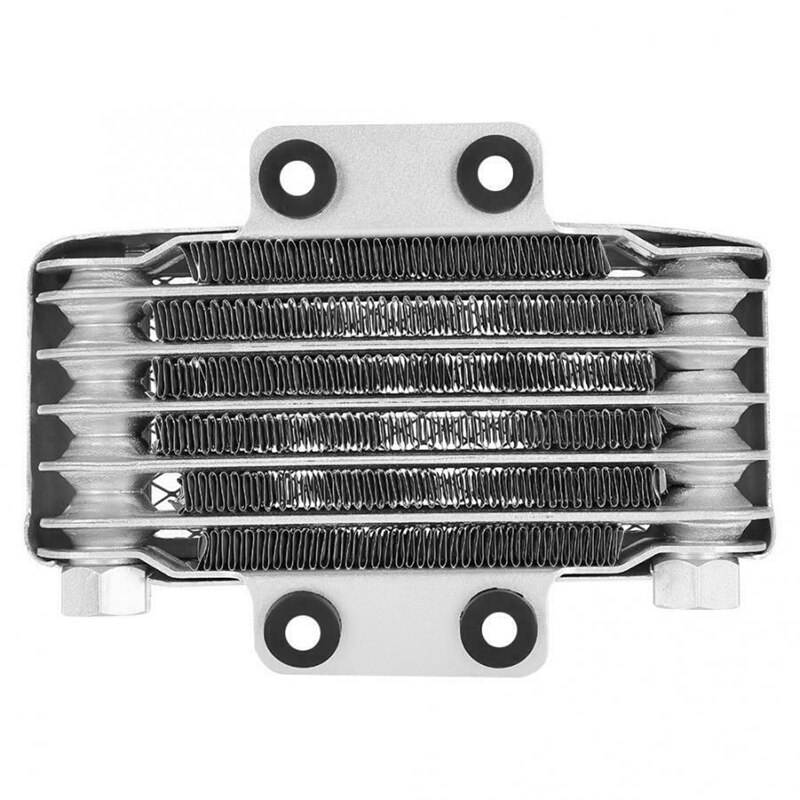 Enfriador de aceite de motor para motocicleta radiador de refrigeración 65Ml aluminio plateado para motocicleta 100CC-250CC moto de cross ATV