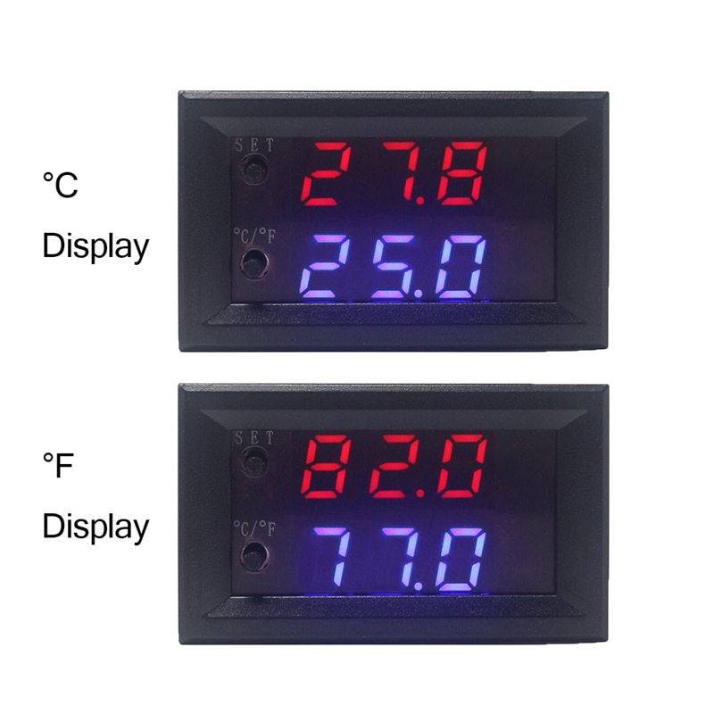 Mini Digitale Intelligente Thermostaat DC 12V 10A Verstelbare Temperatuur Controller Regulator-50-110C Termostat