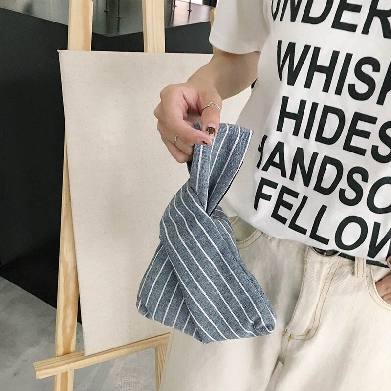 Bloemen Meisjes Japanse Stijl Pols Zak Draagbare Wandeling Telefoon Key Coin Bag Enkele Leuke Shopping Tote Polsbandjes Voor Lady