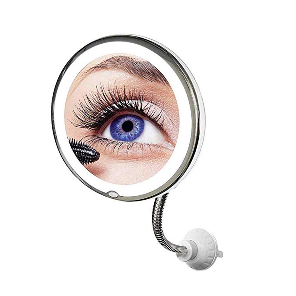 Led Spiegel Flexibele Make-Up Spiegel Met Led Licht Ijdelheid Spiegels 10X Vergrootglas Spiegels Licht Cosmetische Miroir