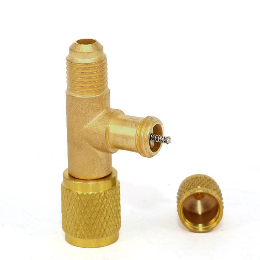 Refrigerant Exhaust Valve Bleed Valve Full Copper Quick Valve Exclusion Release Pressure Valve Exhaust Pipe Air Fluorine Ga U3S8