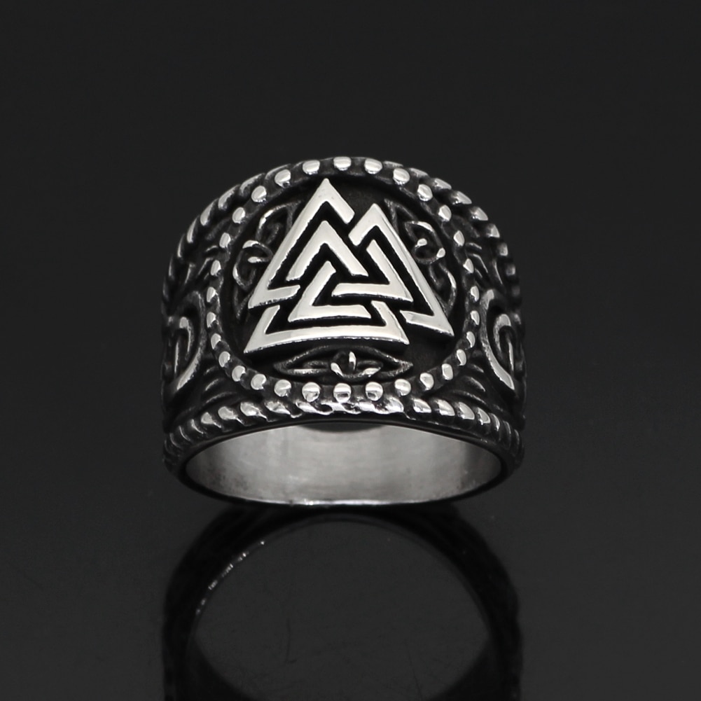 Viking Valknut Odin Knot Challenge Coin – Norse Mythology Amulet, Solid Antique Brass, 3D Craftsmanship