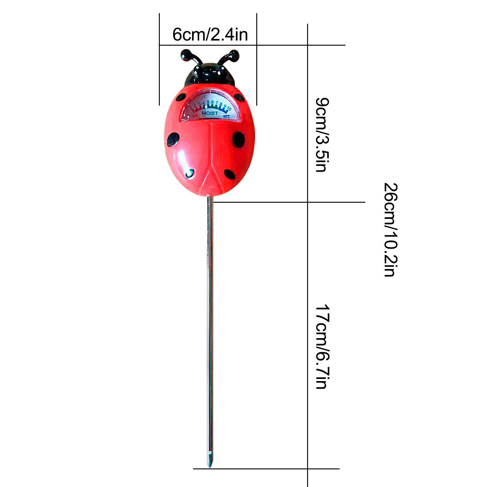Testeur de Ph du sol 3 en 1, testeur d'humidité et d'acidité du sol, testeur d'humidité du sol, pour les semis de plantes de jardin