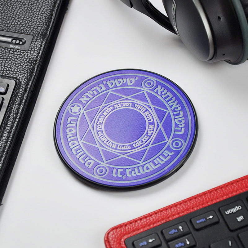 10W Qi Wireless Charger For iPhone 11 X XS Max XR 8 Plus Magic Circle Wireless Charging Pad For Samsung S9 S10+ S8 Charging Pad: Blue