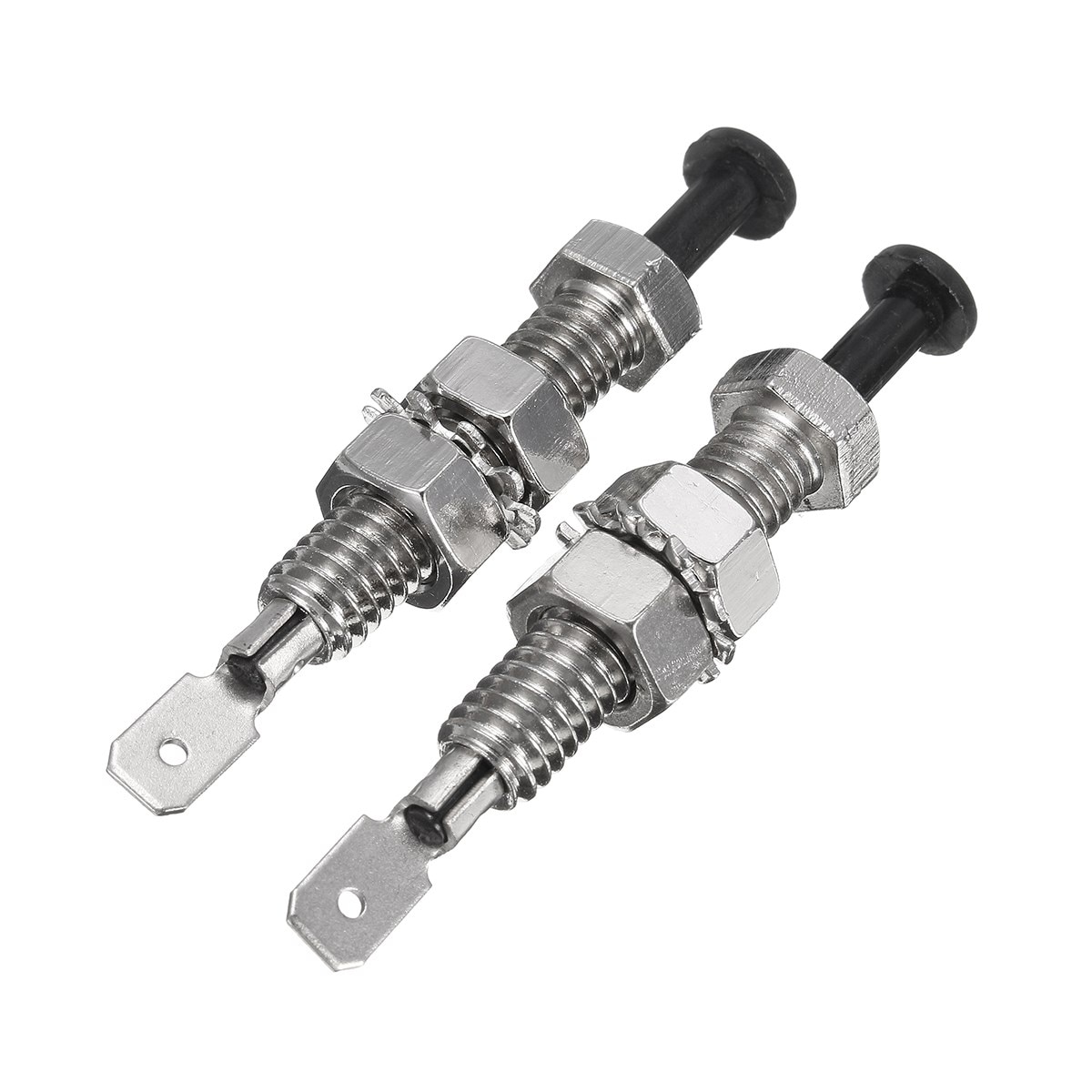 2 Stks Universal Motor Autodeur Pin Switch Verstelbare Bonnet Alarm Licht Kap 69mm Schroef lengte 33mm