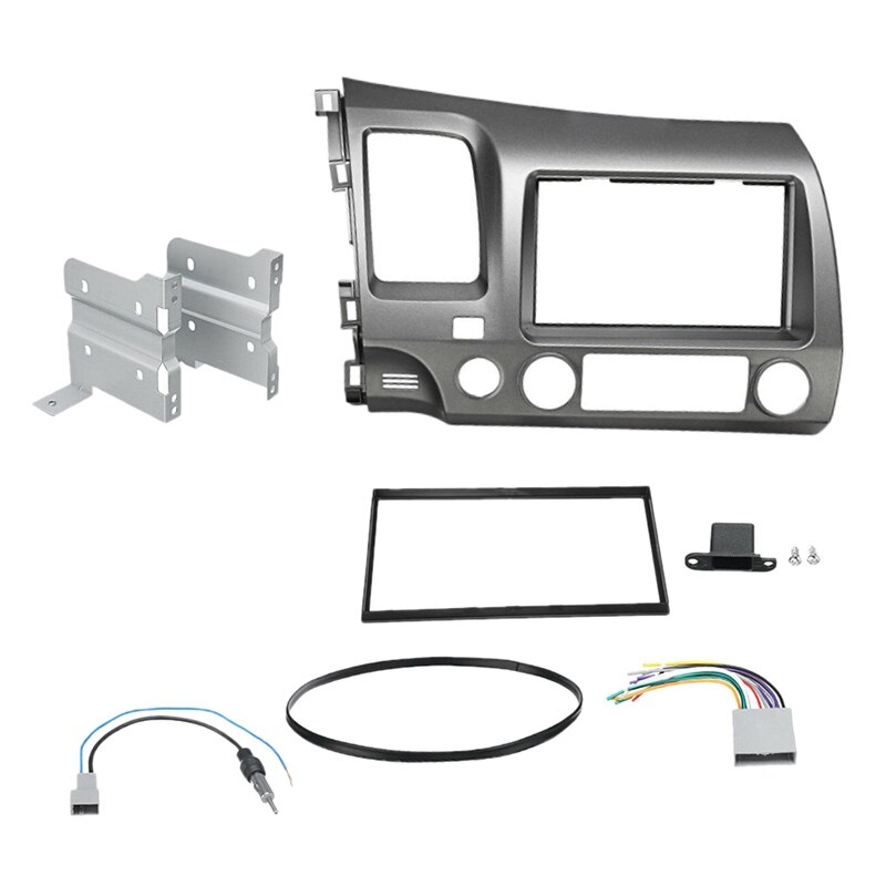 Fascia Montaggio Stereo 2 DIN Jeep Grand Cherokee 1999-2004 Kit Rivestimento Autoradio Per Jeep Grand Cherokee 1999-2004 - Cornice 2 DIN Nero Installazione Radio Plug And Play