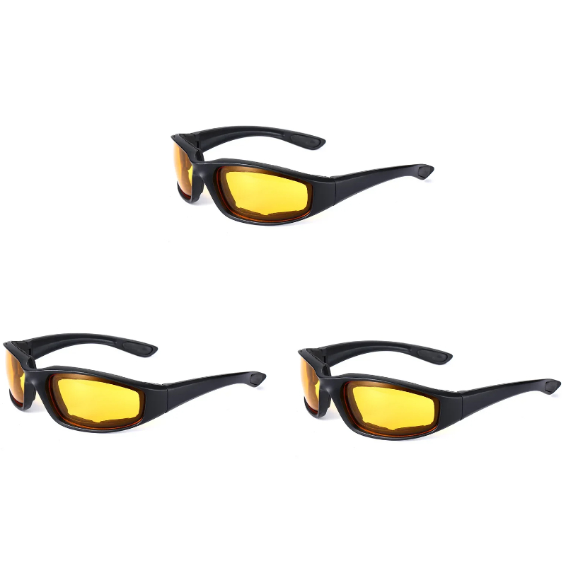 Gafas de motocicleta gafas de sol polarizadas protección contra la radiación UV gafas de caza gafas de Moto a prueba de viento escudo de montar equipo deportivo: Castaño