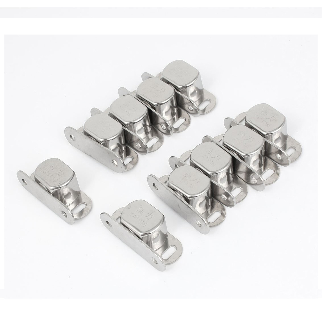 Thgs 10 Stuks Silver Metal Enkele Magneet Slot Voor Kast Deur Kast