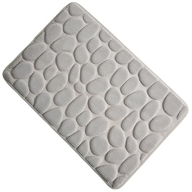 3D Steen badkamer mat 40*60 cm Foam Geheugen Matten badkamer tapijt Voor Vloer Badmat Antislip tapijt Deurmat tapete banheiro YH-S-002: L.Gray