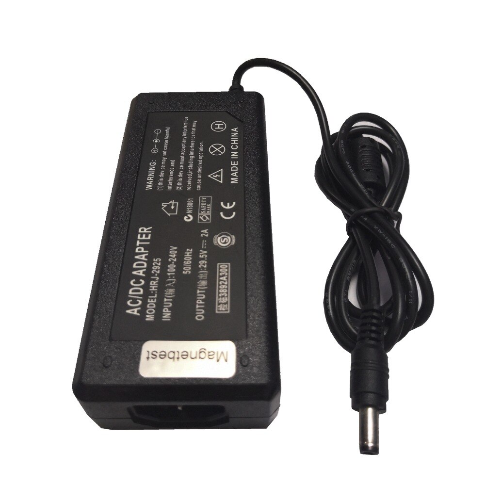 29.5V 2A Adaptor Charger 29.5V2A AC DC Switching Power Supply Adapter DC 5.5*2.5/2.1mm