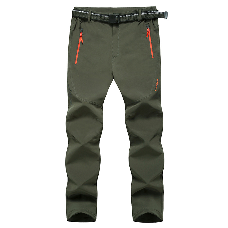 Body grande taille printemps-été automne mince hommes Sports de plein air randonnée pantalon vêtements pour hommes pantalons décontractés: Vert / L
