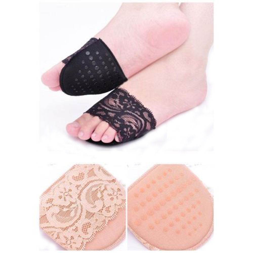 1 par Mulheres aliviar a dor Do Pé Palmilhas Gel Respirável Pads Almofada Metatarsal Dolorido Apoio Do Antepé