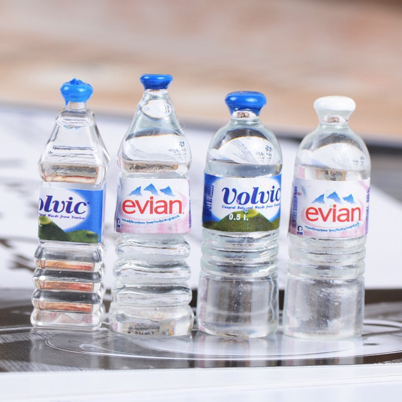 1/6 Scale Dollhouse Miniature Bottle Mini Coke Mineral Water Drink Pretend Play Food for blyth bjd barbies Kitchen Accessories