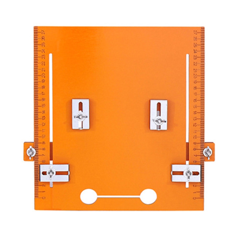 90 Graden Aluminium Hoek Heerser Metrische Driehoek Liniaal Timmerman Workshop Houtbewerking Vierkante Multifunctionele Tool: 28x30cm bottom plate