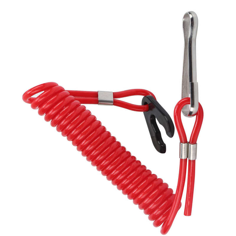 Engine Stop Lanyard Outboard Engine Emergency Stop Lanyard Outboard Motors Safety Rope Flameout Stop Switch
