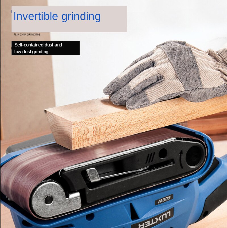 Portable sanding belt machine tank surface sanding machine small polishing machine woodworking household sandpaper machine