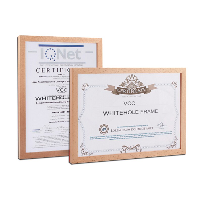 Wood Certificate Frame Wooden Picture Frame For Wall Photo Frame 15X21 21X30 30X42cm Pleixglass Inside Poster Frames: A3 30X42cm