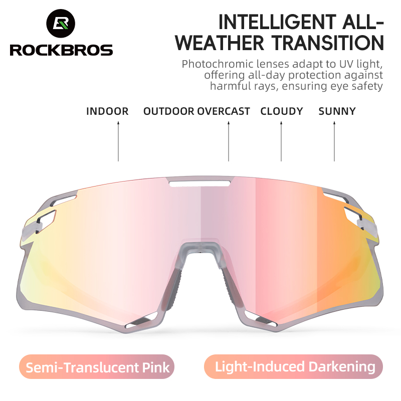 Gafas de ciclismo ROCKBROS, gafas ligeras sin marco para bicicleta, lentes de alta definición, gafas de protección para bicicleta de carretera, gafas deportivas