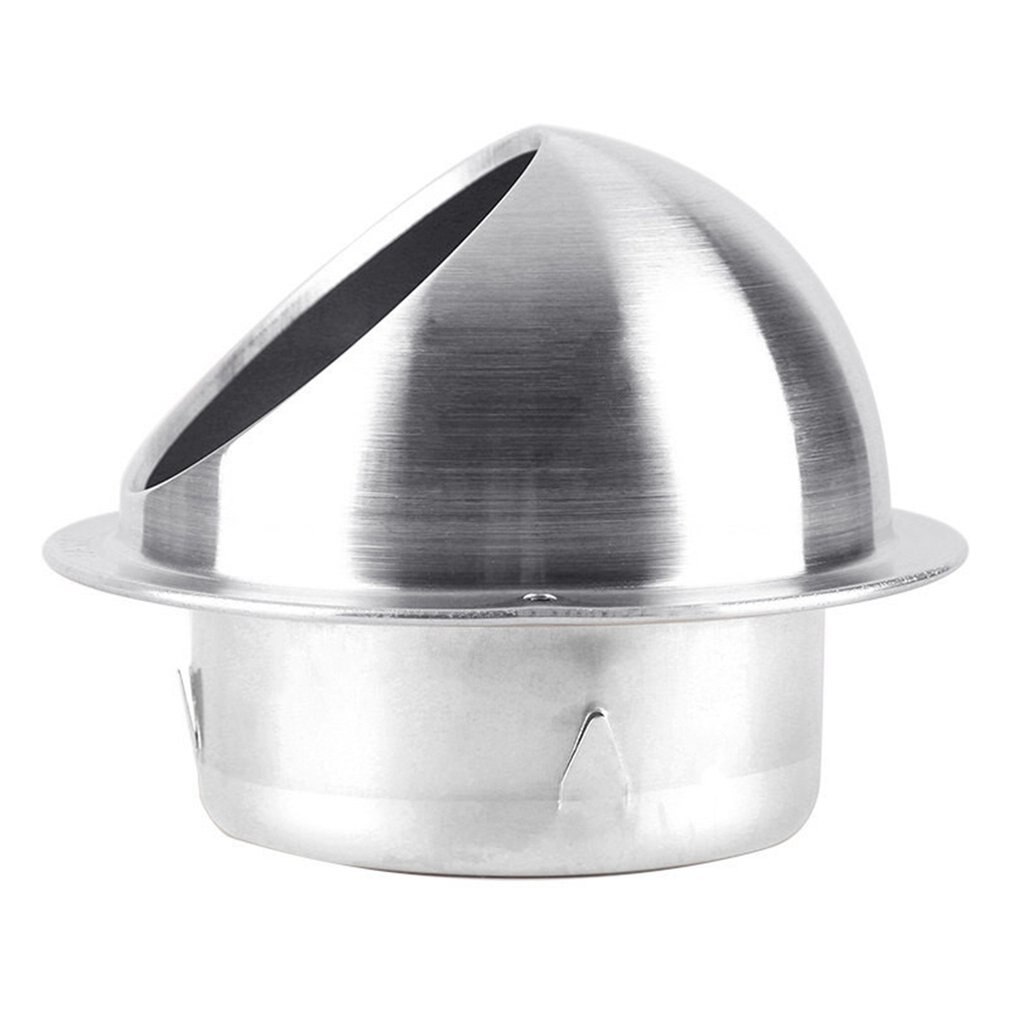 Muur Ventilatierooster Ducting Ventilatie Extractor Outlet Lamellen Halfrond 304 Rvs Air Vent Cover Hood Outlet