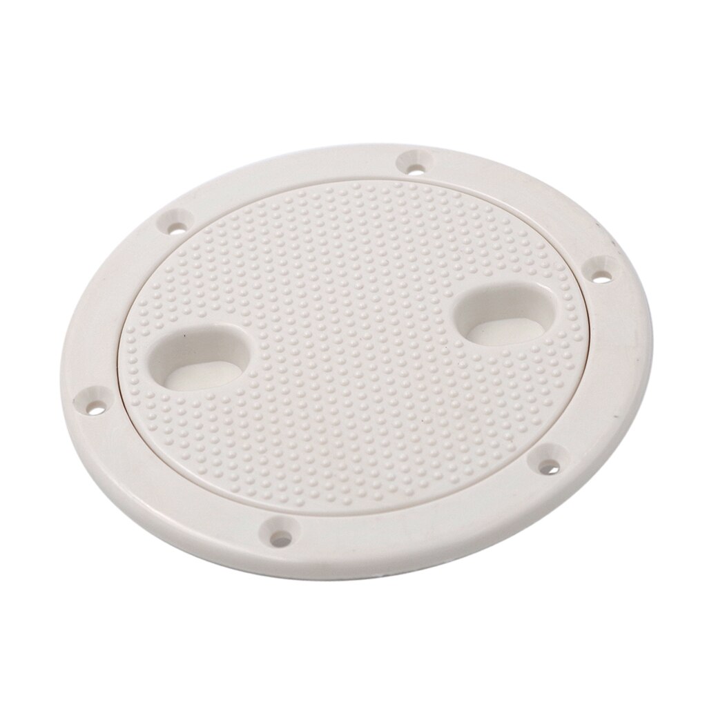 Marine Boat RV White 4 Inch Access Hatch Cover Lid Screw Out Deck Plate