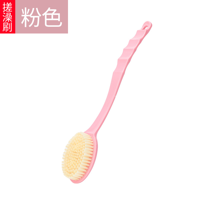 Lange Steel Body Borstel Peeling Soft Skin Scrubber Wisp Massager Terug Exfoliating Cleaning Badkamer Douche Accessoires