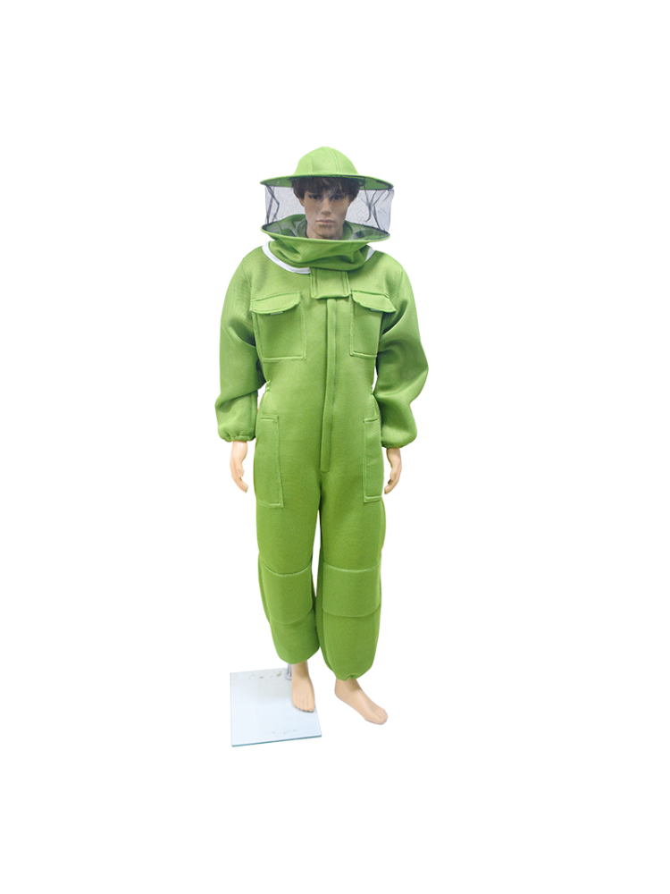 Bee Suit Grade Preferred 3D Air Cotton Fabric Full Body Beekeeping Protective Clothing Beekeeper Suits Equipment: L / Light Grey