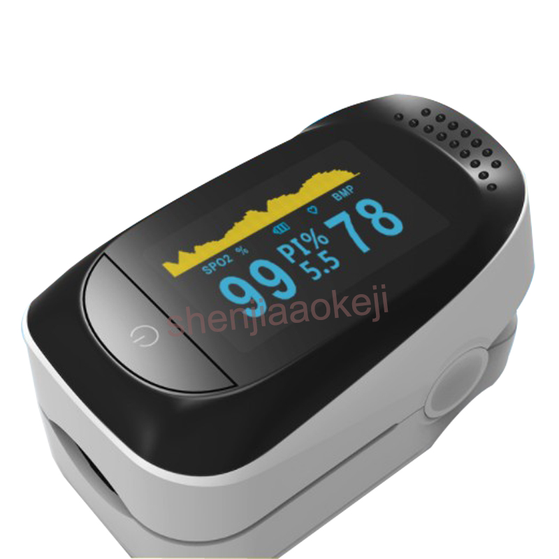 Mini-søvnmonitor husstand smart fingerclip oximeter søvnmonitor overvågning af puls 8h lagerhukommelse sleepping-skærm
