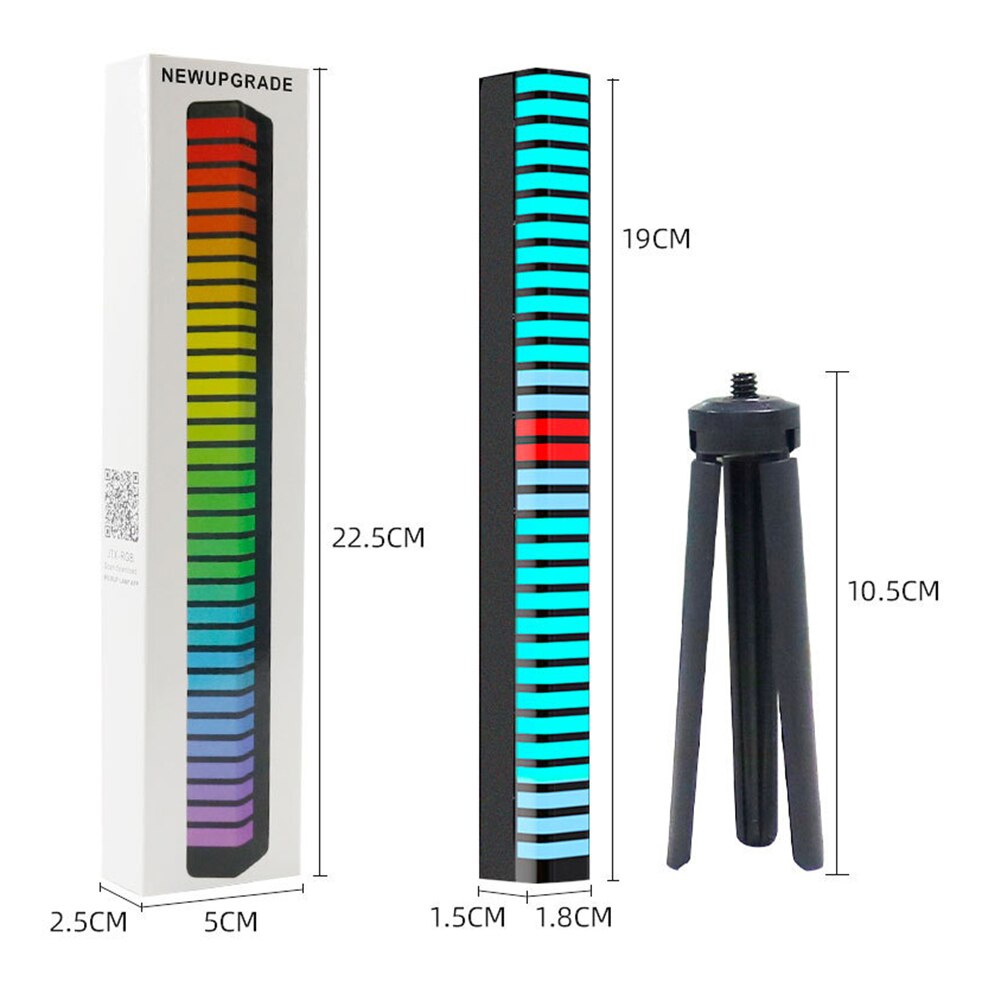 Usb 5v, app-steuerung, 3d 32 -leds, sprachsteuerung, rhythmus-lichtleiste, musik-atmosphären-ambiente-lampe, bar, computer