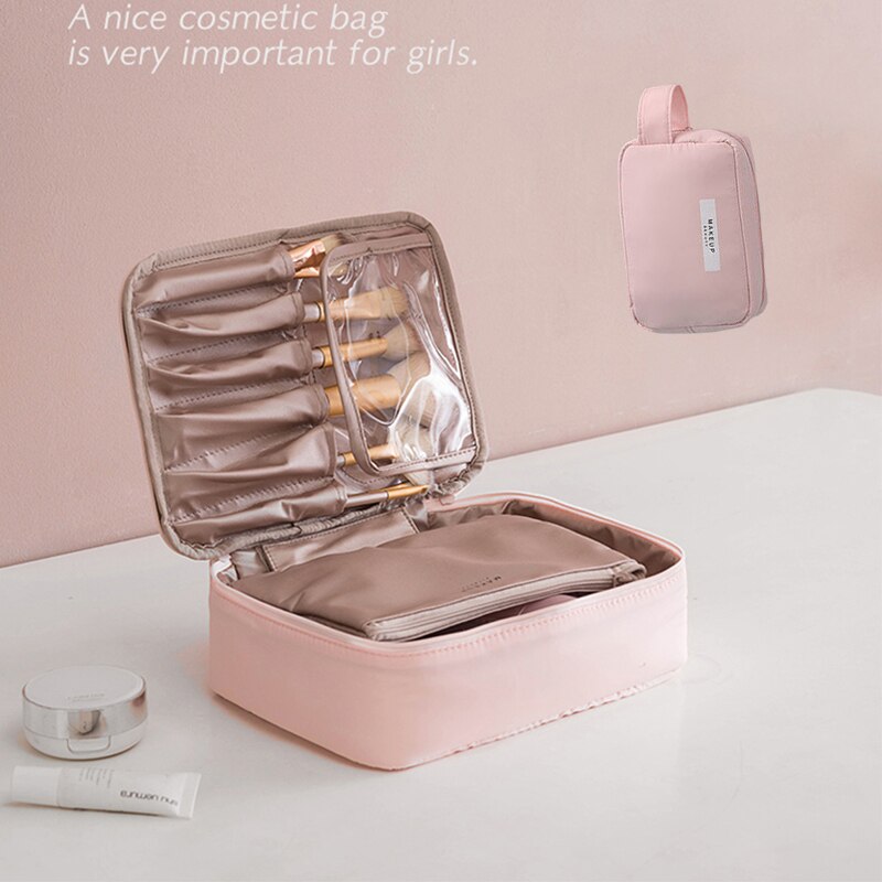 Net rode cosmetische tas opbergtas schoonheidsspecialiste cosmetische tas snelle cosmetische tas roze cosmetische tas waterdichte tas