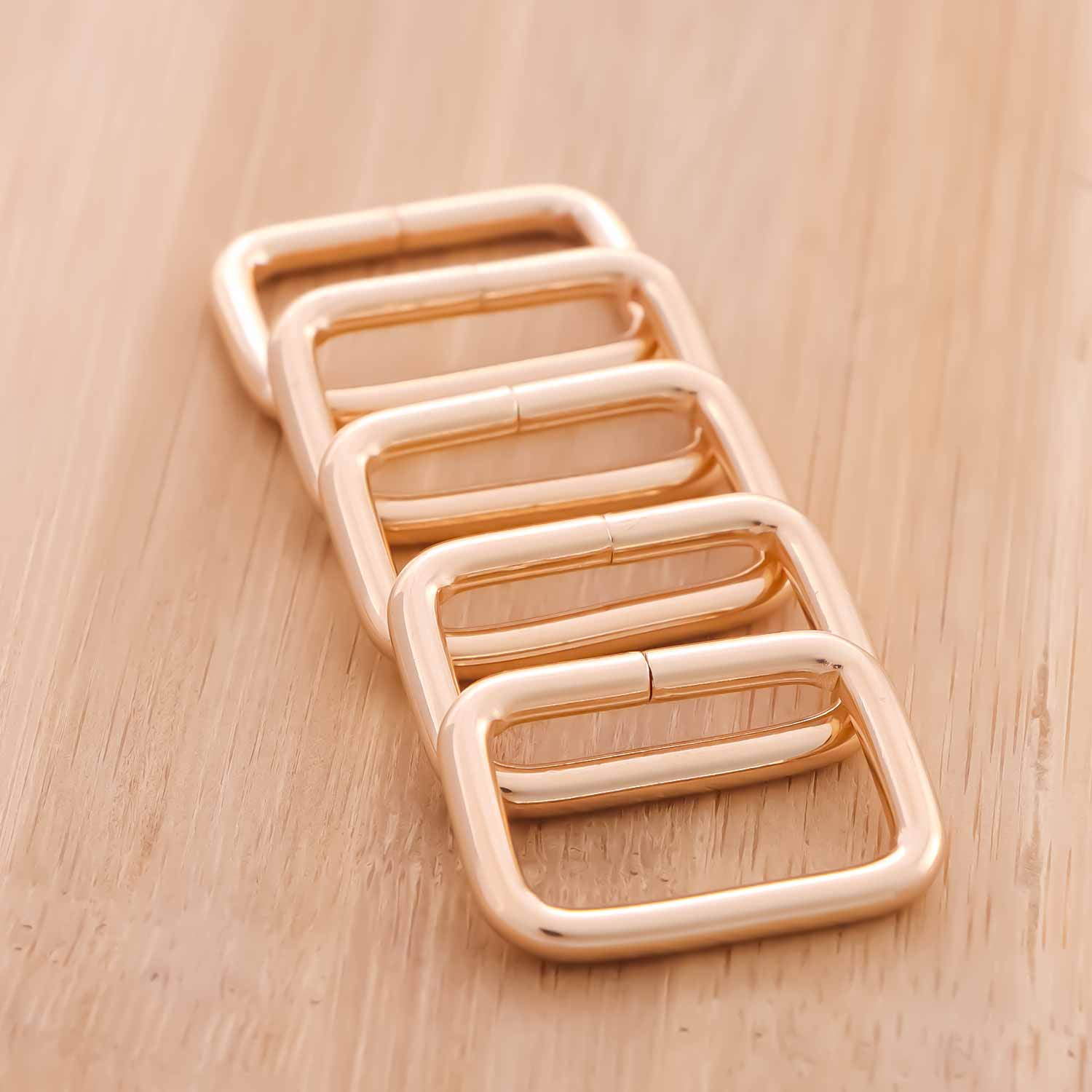 5 stks Metalen Rechthoek Ring Singels Gesp Metalen Ringen voor Tas Portemonnee Ring voor Riem Riemen Gespen Vierkante Ring: XL / brons