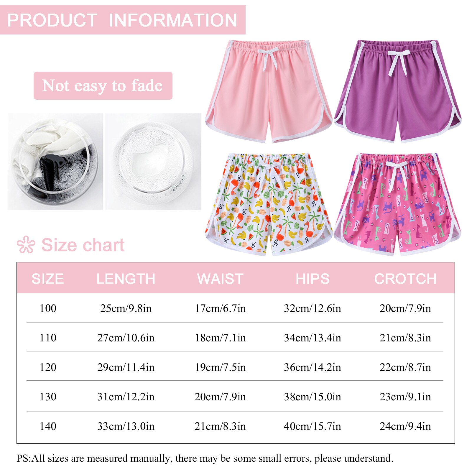 Shorts de plage pour enfants, pantalons de sport décontractés pour garçons et filles, culottes absorbant la transpiration imprimées, vêtements de natation quotidiens pour piscine, 4 pièces