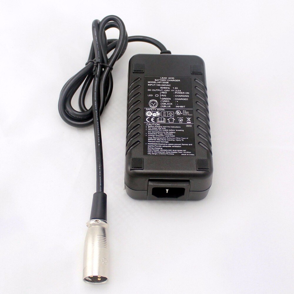 UL CE TUV HighPower 24V 2A lead acid battery Charger for Mobility scooter battery charger power wheelcharir charger HP1202B