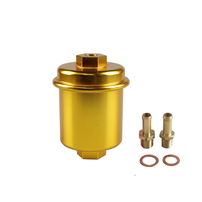 RASTP – filtre à carburant universel en aluminium, , haute Performance, filtre lavable: Gold