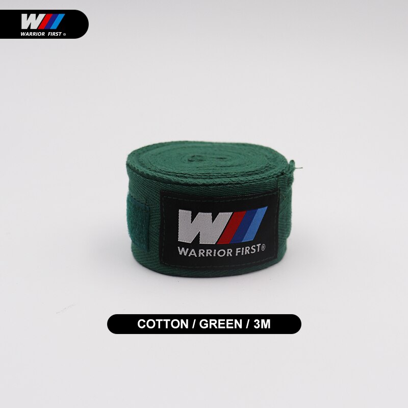 2 teile/paket 3M/5M Länge 100% Baumwolle Boxen Hand wickelt MMA Muay thailändisch trete Boxen boxbandagen Für Ausbildung Bandagen: 3m-Grün