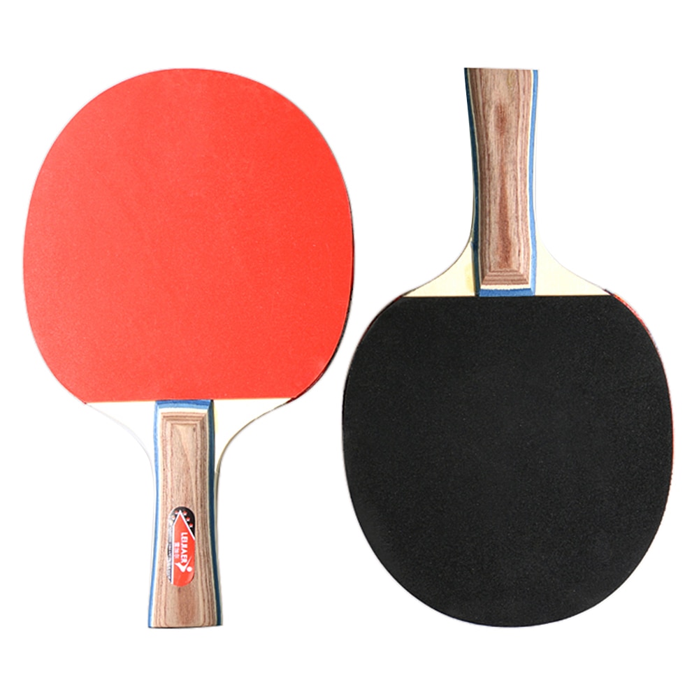 Table Tennis Racket Bat Paddle 2 Player Set 2 Table Tennis Bats Rackets with 3 Ping Pong Balls for School Home Ping Pong Racket